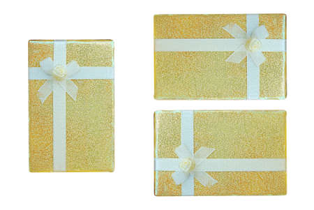 Gole gift box.の写真素材
