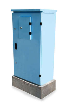 Blue power box.の写真素材