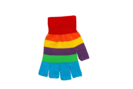 Color textille glove.の写真素材