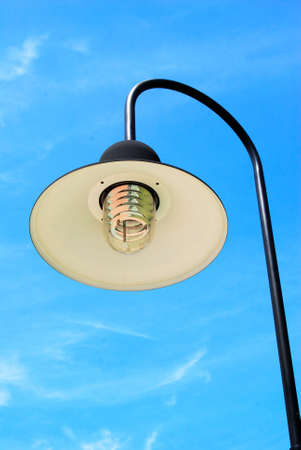 Street lamp in garden.の写真素材