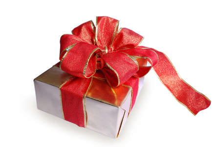 Gold gift box.の写真素材