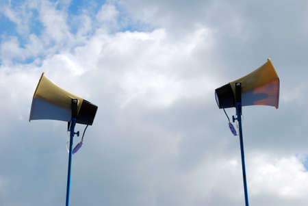 Horn loudspeaker.の写真素材