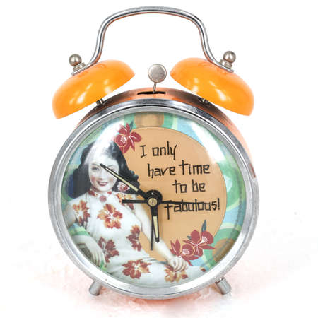 vintage retro alarm clock china styleの写真素材