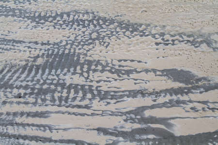 Texture of sand on the beachの写真素材