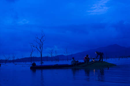 camping at national park Thailandの写真素材