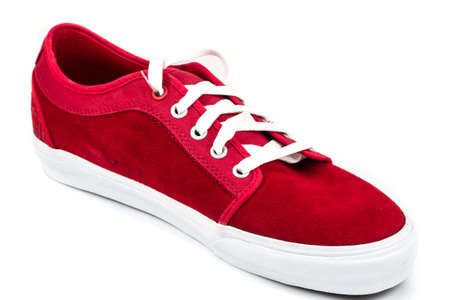 red shoe on white backgroundの写真素材