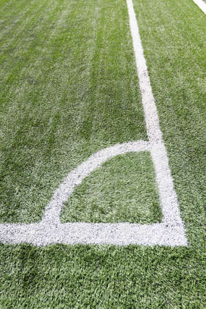 football field conner lineの写真素材