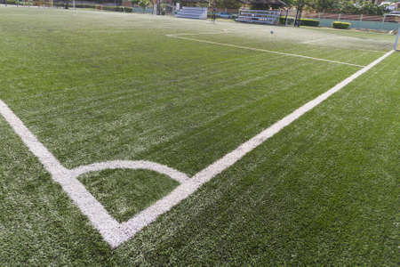 football field conner lineの写真素材