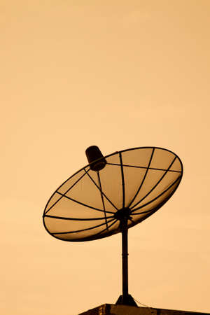home TV antenna satellite on a background  skyの写真素材