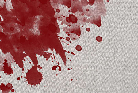 red blood drop on the white shirt texture