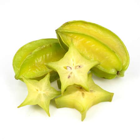 star apple on wood backgroundの写真素材