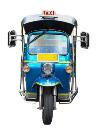Thai traditional Tuk Tuk in Bangkok of Thailand の写真素材
