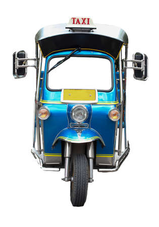 Thai traditional Tuk Tuk in Bangkok of Thailand の写真素材