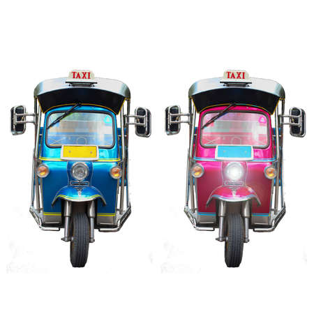 Thai traditional Tuk Tuk in Bangkok of Thailand の写真素材