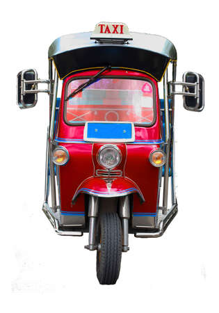 Thai traditional Tuk Tuk in Bangkok of Thailand の写真素材