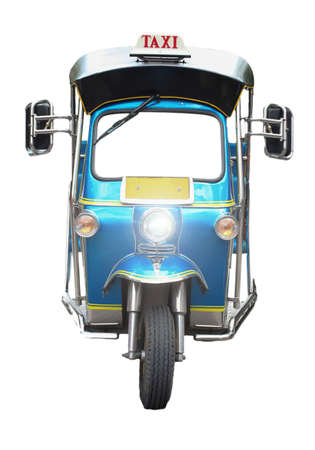 Thai traditional Tuk Tuk in Bangkok of Thailand の写真素材