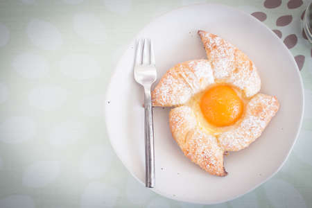 Fresh baked croissantsの写真素材