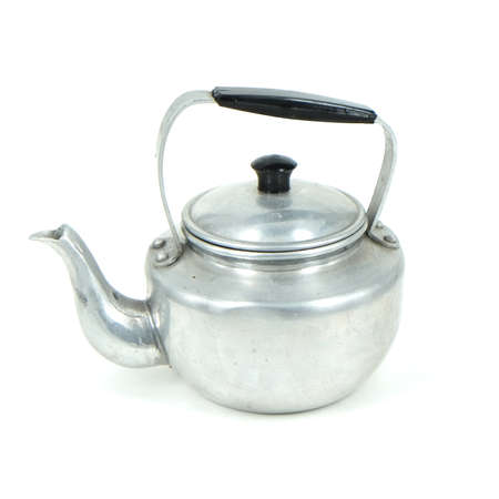 tea pot isolated on whiteの写真素材