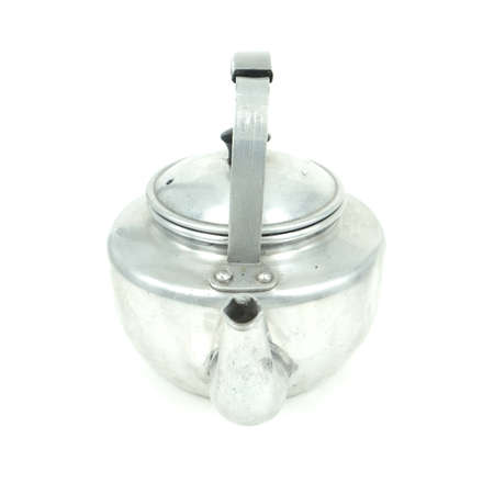 tea pot isolated on whiteの写真素材