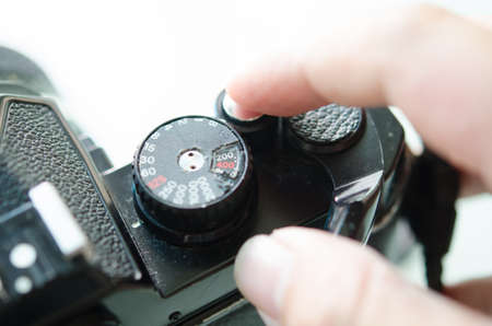 vintage camera detailの写真素材