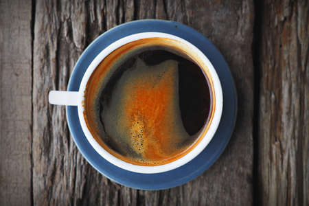 cup of coffee in coffee shop vintage colorの写真素材
