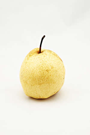 Fresh oriental pear on a white backgroundの写真素材