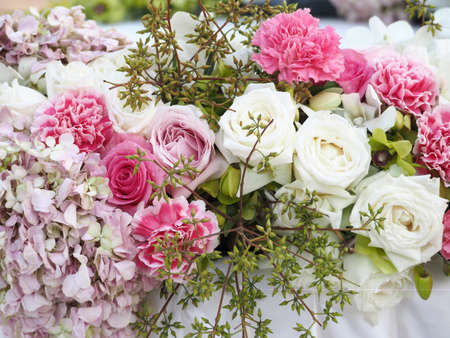 Wedding bouquet in wedding day vintage color toneの写真素材