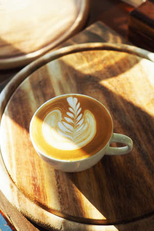 latte art coffeeの写真素材