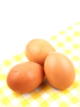 eggs isolated on white backgroundの写真素材