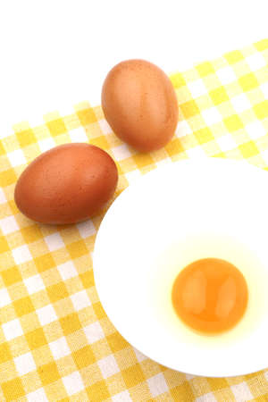 eggs isolated on white backgroundの写真素材