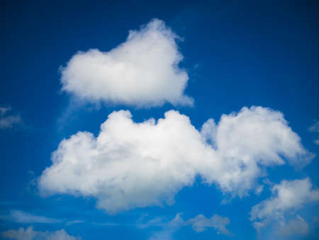 blue sky white cloudの写真素材