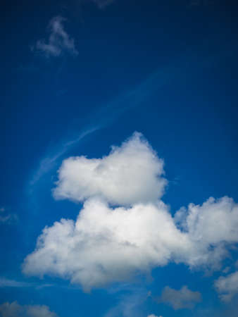 blue sky white cloudの写真素材