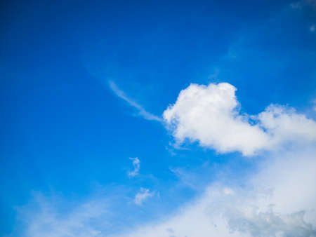 blue sky white cloudの写真素材
