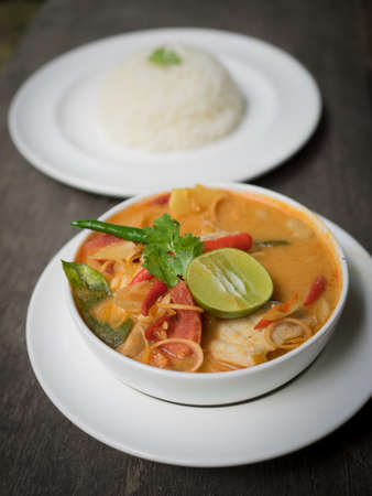 Thai Food : Tom Yum soub seafoodの写真素材