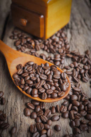 coffee latte art on the wood textureの写真素材