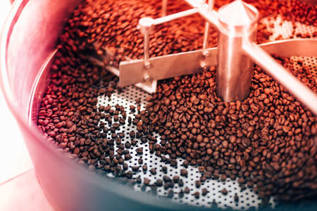 coffee beans coffee roast light leak vintage color toneの写真素材