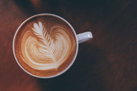 close up barista hand making a cup of coffee.の写真素材