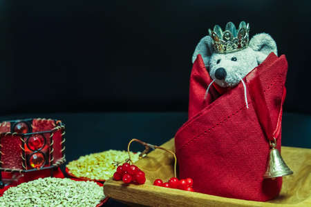 Little mouse toy, symbol of Chinese happy new year