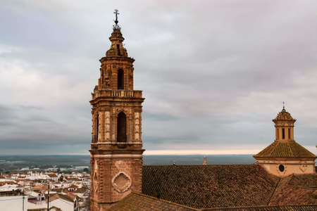 View of the church and the city of Osuna. Andalusia Spainの写真素材
