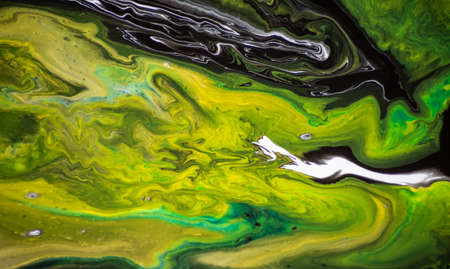 Fluid Art. Abstract colorful background, wallpaper. Mixing paints Modern art