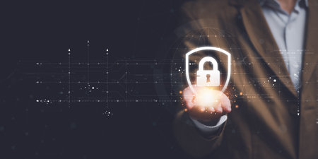 cybersecurity and privacy concept of data protection ,internet security , protecting privacy...