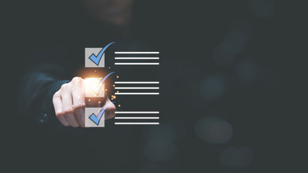 man check mark about exploring topics,In the virtual form check sheet,checklist ideas, checkbox to...