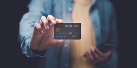Consumers use credit cards to conduct financial transactions ,payment with wireless communication...