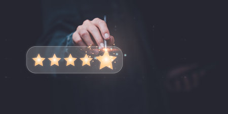 Male consumers rate their satisfaction ,evaluation business success ,Customer Experience Survey...