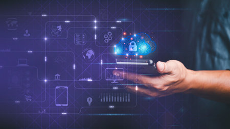 password privacy authentication and authentication, access to cybersecurity information,Businessman...