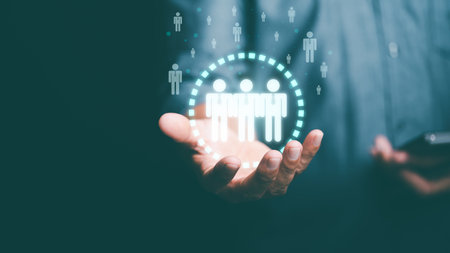 Executives of the organization plan success strategies through people, business development concepts by choosing professional leaders. To help the team in the race towards the goalの写真素材
