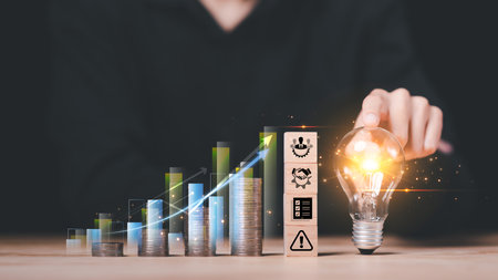 Financial risk management concept ,Business Investment Feasibility Assessment ,protection of...