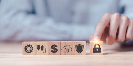 Data protection concept and secure internet security access ,cyber security technology ,Login to the...