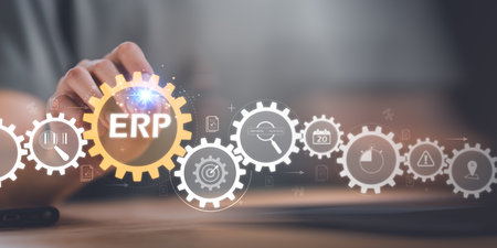 The concept of organizing important document storage of the organization ,ERP document system ,accountant Audit documents ,online document database ,business document evaluation processの写真素材