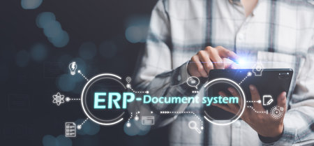 Accountant showing office document auditing concept ,plan review process and assess correctness ,Management of important document storage of organization ,document system ,accountant Audit documentsの写真素材